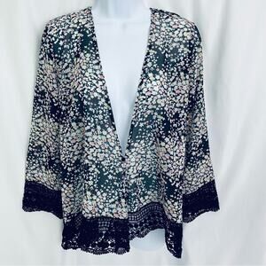 NWT Simply Noelle Sheer Front Button Size X-Small